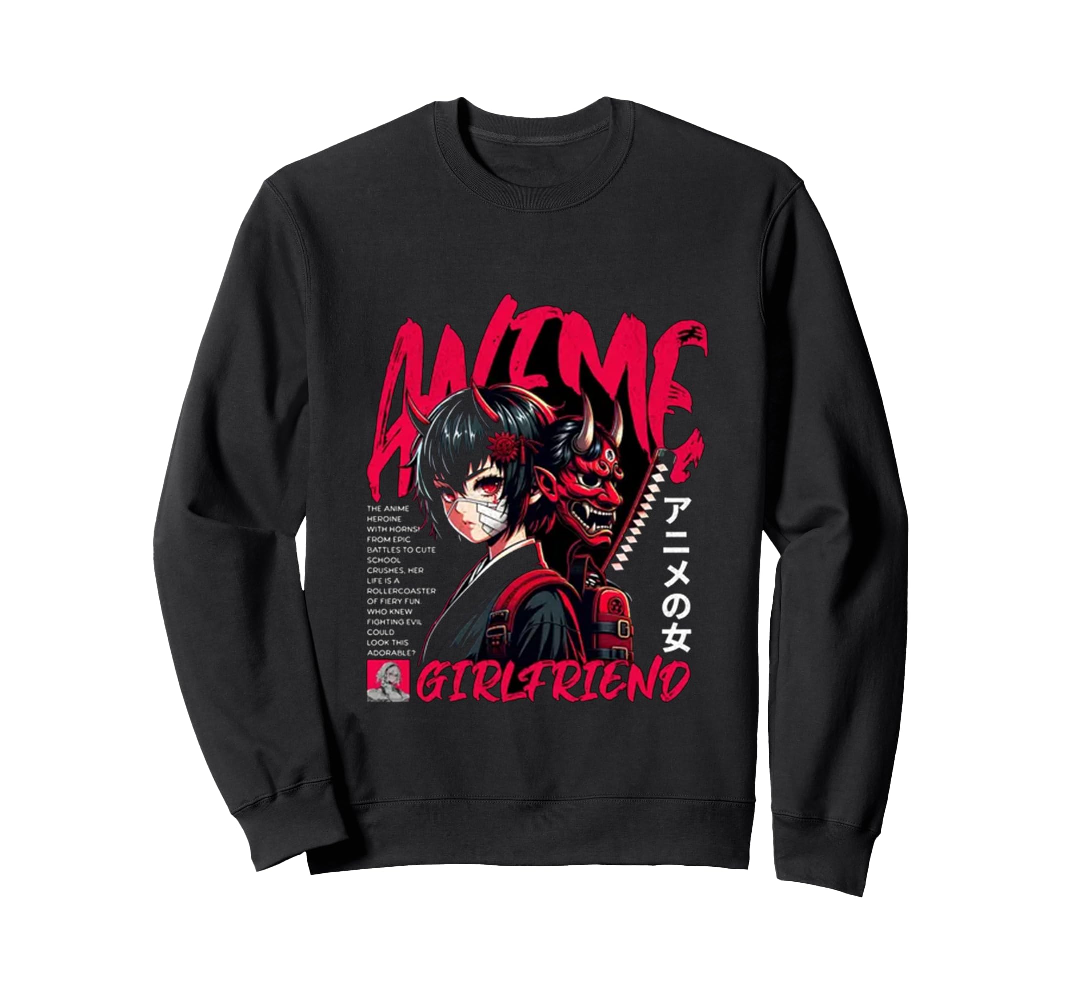 Japanese anime cute fox Manga, merchandise, design, men s, women s, kids sweatshirts. чёрный
