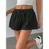 Striped Elastic Lace Up Casual Shorts Stripes Elastic Lace Casual Shorts