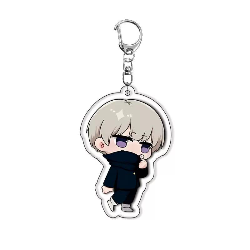 Süßer Jujutsu Kaisen Yuji Megumi Acryl Schlüsselanhänger, Hochwertiger Tasche Anhänger für Schüler Geschenk