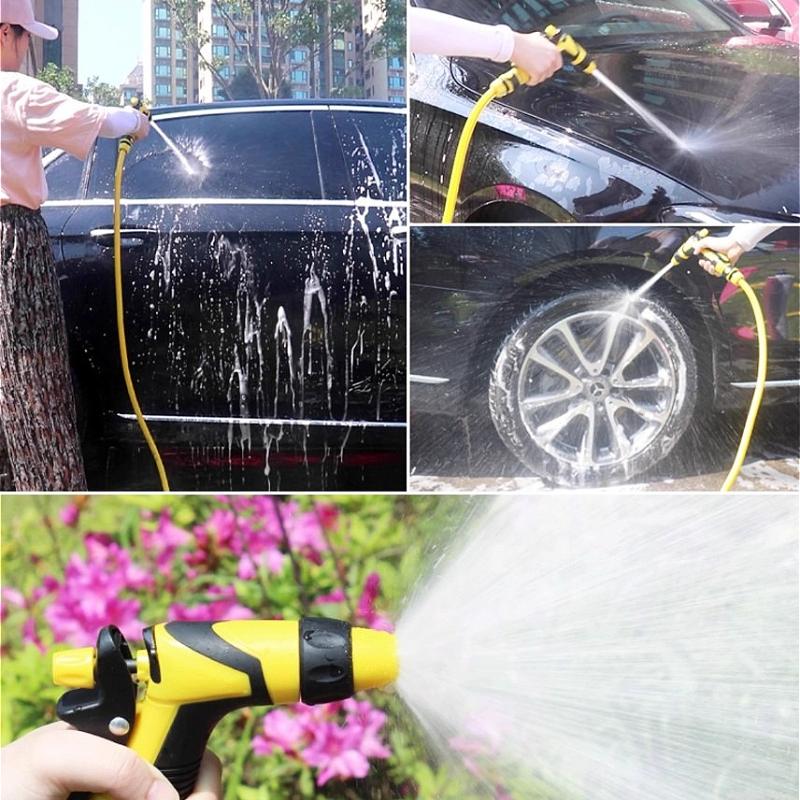 Water Guns High Pressure Water Gun Garden Watering Tool Adjustable Shower Car Wash Water Gun Multi Functional Sprayers Connector