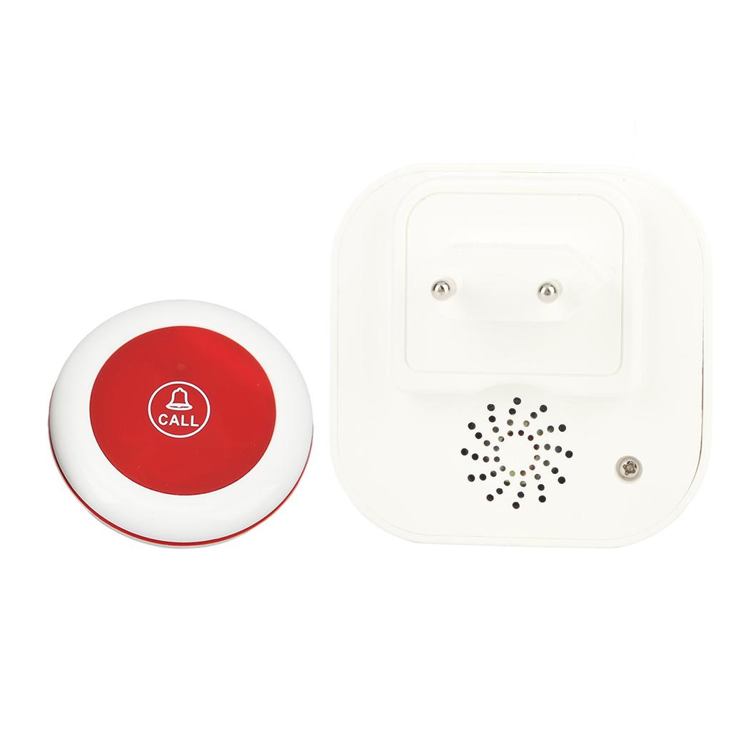 Emergency Caregiver Pager Wireless Call Button Nurse Alert System for Home Elderly Patient EU Plug