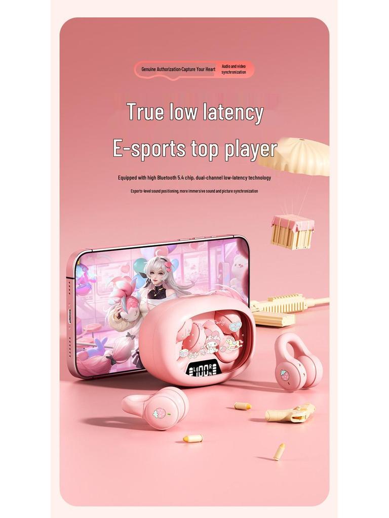 Sanrio Pacha Hund Kabellose Over-Ear Bluetooth Gaming-Kopfhörer