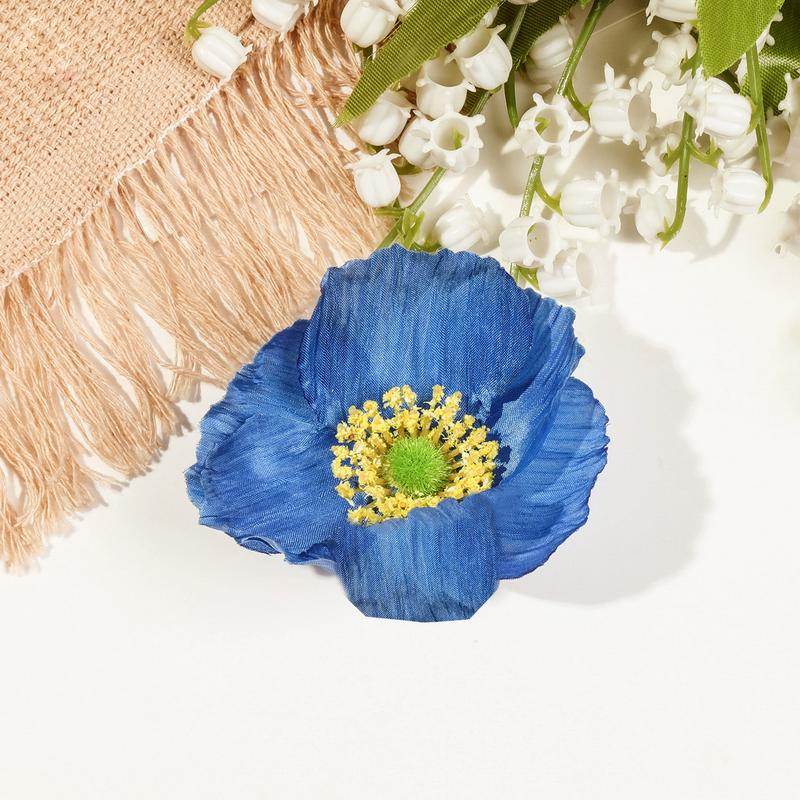 Fashion Bohemian Hibiscus Hair Clip for Women Hawaiian Flower Hairclip Girls Side Bangs Clip Beach Resort Egg Flower Hairpin