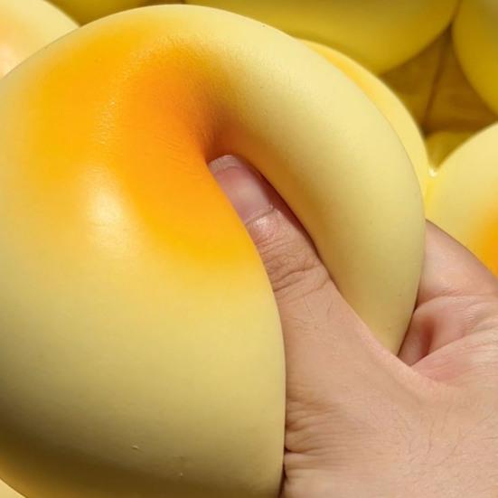 Soy Milk Bun Slow-Rising Squeeze Toy Ultra-Soft PU Fidget for Stress Relief Realistic Food-Shaped Decompression Gadget for Kids Adults