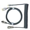Gaming Keyboard Cable Professional Retractable Sturdy Connector Coiled Keyboard Cable for Mechanical Keyboard