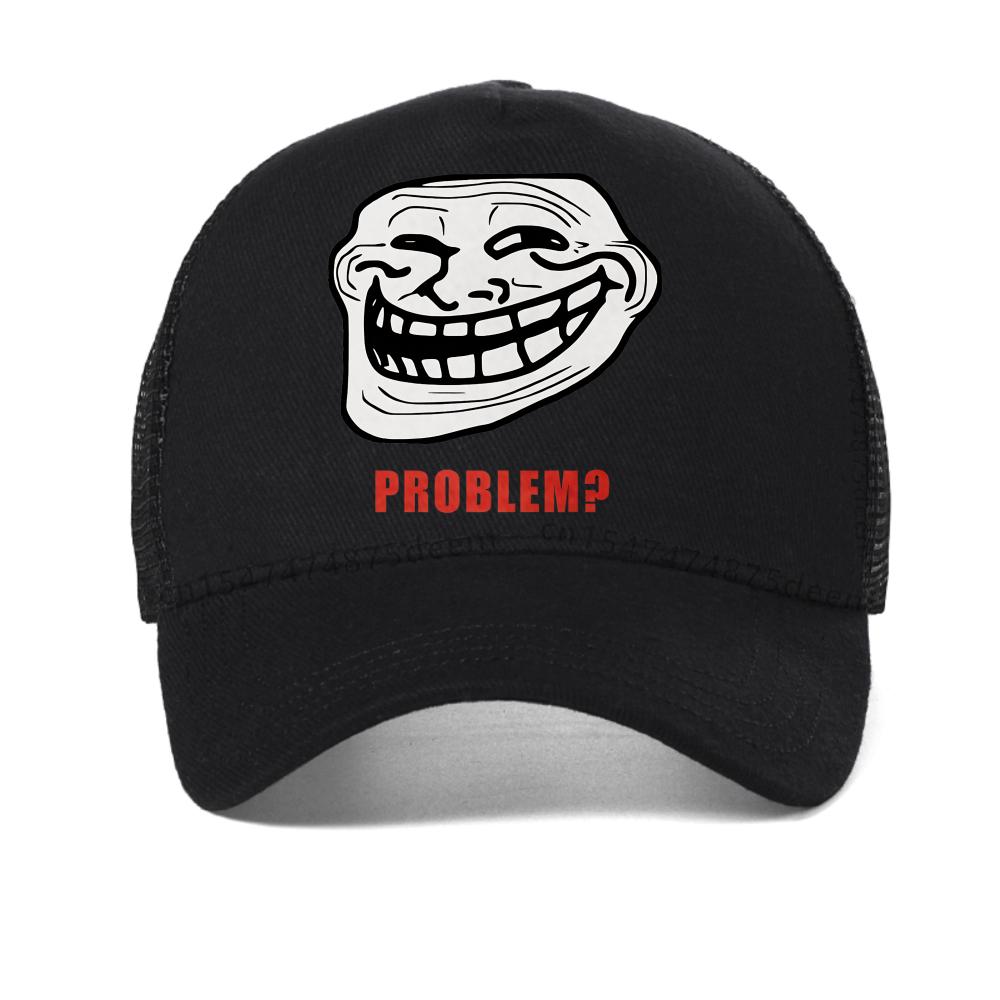 TROLLFACE MEME RAGE COMIC LUSTIG TROLL WITZ INTERNET Baseballkappe Herren Damen Freizeit Snapback Hut Verstellbar Netz Trucker Hüte