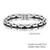 Chunky Stainless Steel Bracelets for Men,13MM Waterproof Chain Links Wristband,Trendy Punk Jewelry Gifts