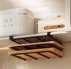 Stand Shelf For Cutting Boards Hanging Metal Black For Kitchen