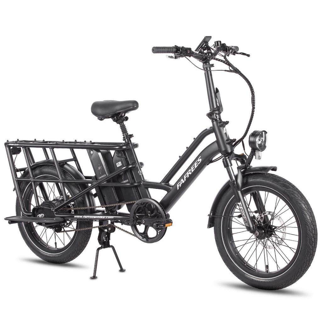 FAFREES FF20 CUV Outdoor Electric Freight Bicycle 48V12Ah Dual Battery 250W Motor Urban Commuting Electric Bike 20 Inch Fat Tires Convenient E-Bike