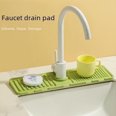 Silicone Drainage and Storage Pad for Faucet and Counter