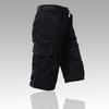 Mens Cargo Shorts Cotton Casual Running Shorts Elastic Waist Hiking Outdoor with A Belt