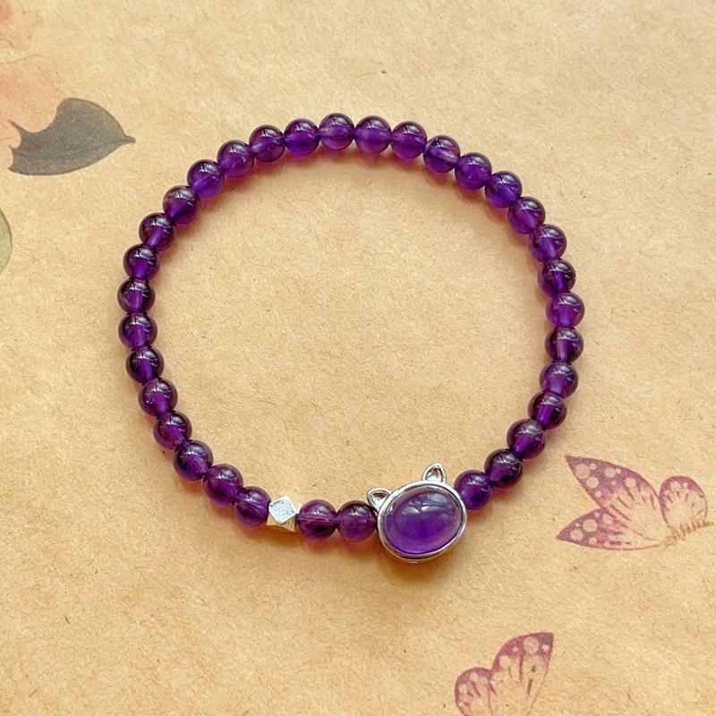 Amethyst, bracelet, women's amethyst bracelet for Valentine's Day.