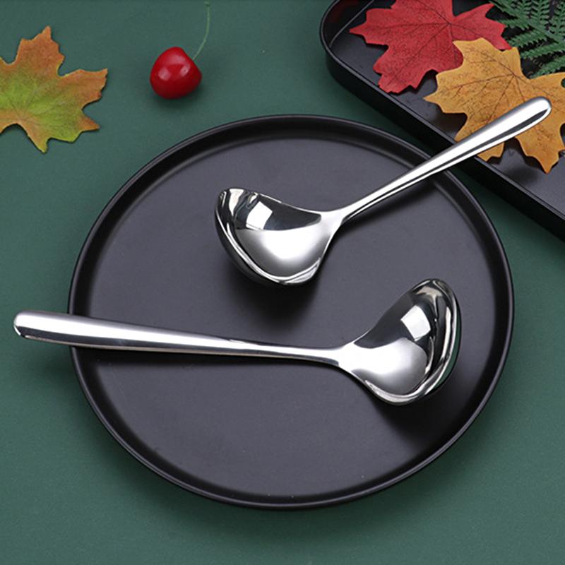 Utensili da cucina Cucchiaio a testa grande addensato Cucchiaio da zuppa Cucchiaio in acciaio inossidabile di grande capacità