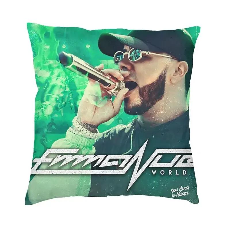 Anuel AA Rapper Latin Urban Music Kissenbezug Dekor Zuhause Luxus Stuhlkissen Quadratischer Kissenbezug