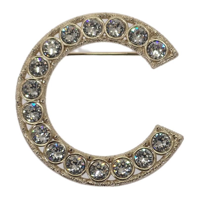 Chanel AB1368 Brooch Gold Metal Women