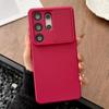 Soft Liquid Silicone Slide Camera Protection Case For Samsung S26 Ultra S25 S24 Plus S23 S22 S21 S20 FE Anti-Slip Bumper Cover