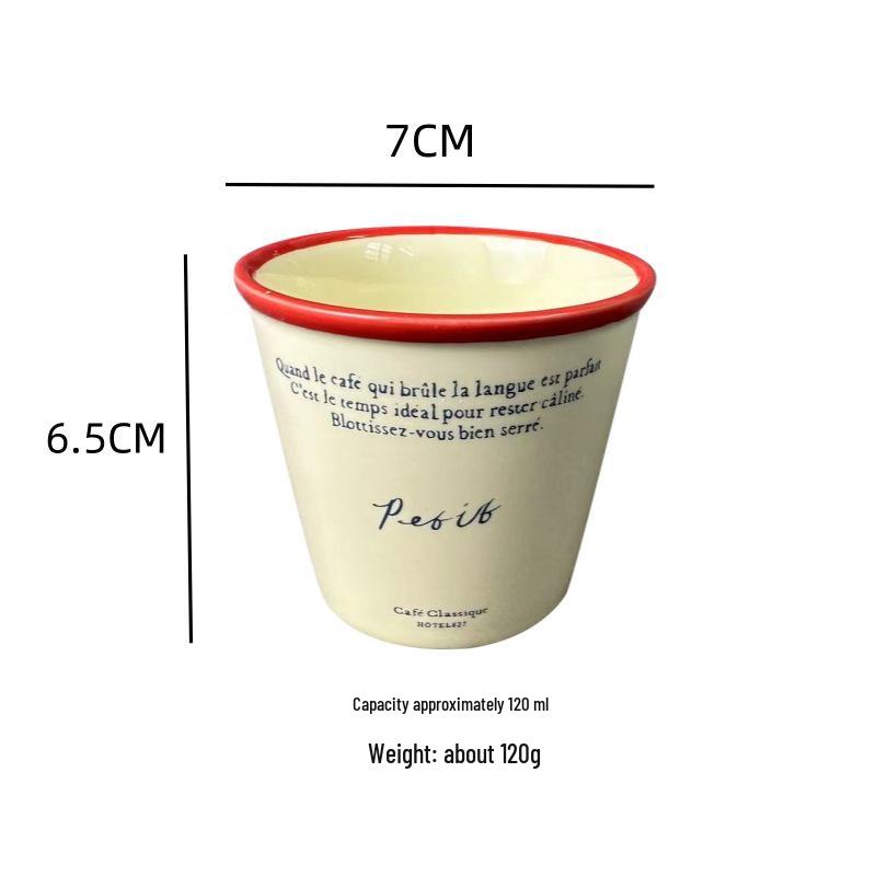 Korean-Style Ceramic Handheld Cup: Stylish and Functional for Office, Dorm, or On-the-Go Use