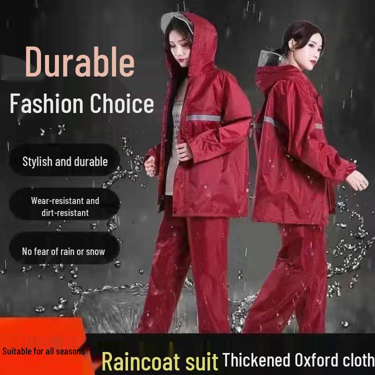 Unisex Anti-Storm Raincoat and Pants Set for Cycling and Labor Protection