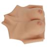 Women Prosthetic Chest Realistic Silk Silicone Artifical Prosthetic Chest for Cosplay Bronze Colour