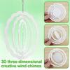 5Pcs Sublimation Wind Spinner Blanks 3/4inch Aluminum Hanging Wind Spinner Double-Side Outdoor Sculpture DIY Ornament for Window