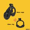 Men's Double Lock Design Chastity Cage Breathable Male Chastity Device with 4 Types of Snap Ring Adult Sex Toy Chastity Lock