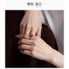 Adjustable Unisex Ring In Vintage Chinese Style With Cloud Motif Copper Electroplated Open Finger Men Women