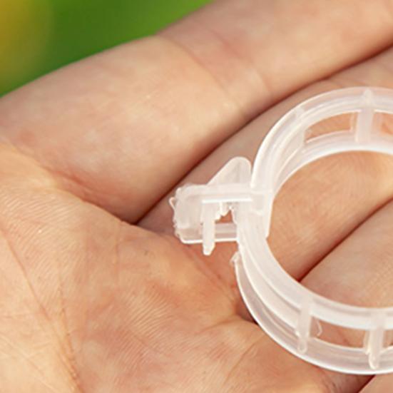 100 de bucăți cleme de susținere a plantelor, care economisesc forța de muncă, cleme de fixare agățate din plastic de lungă durată pentru casă