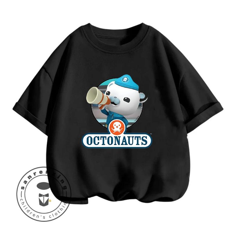 Octonauts 2026 Trendy Crew Neck Tshirt 3-14Y Boys Girls Summer Cute Kawaii Cartoon Street Hot Outdoor Casual Cozy