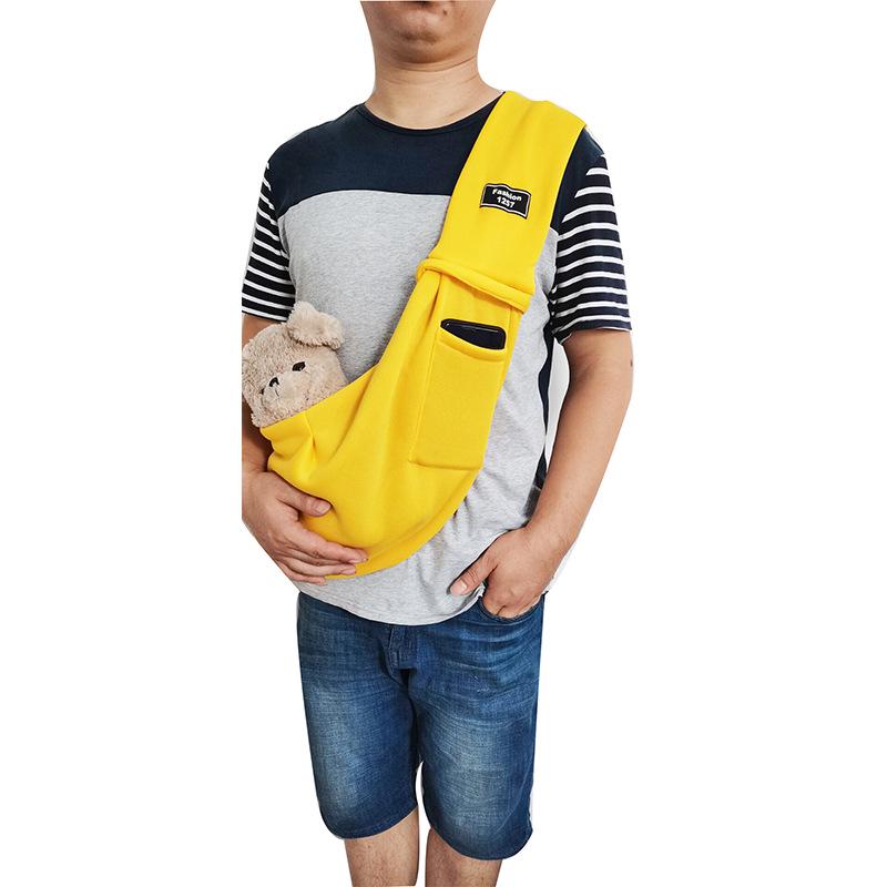 Foldable Cat & Dog Crossbody Backpack - Large Capacity, Portable & Single Shoulder Design for Outings