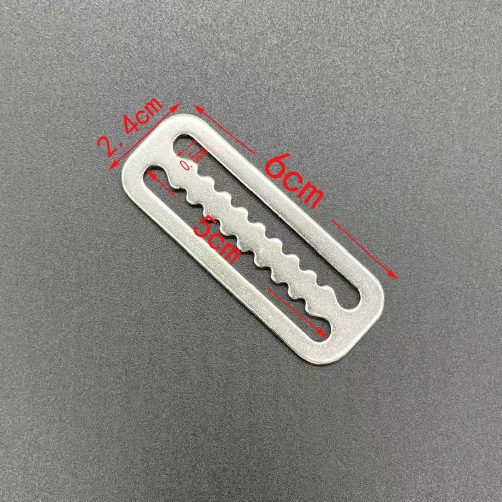 1/5PCS Serrated Locking Diving Weight Belt Stainless Steel Webbing Buckle Belt Accessories