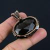 Double Tree of Life Smoky Topaz Gemstone Copper Wire Wrap Pendant Jewelry Gift