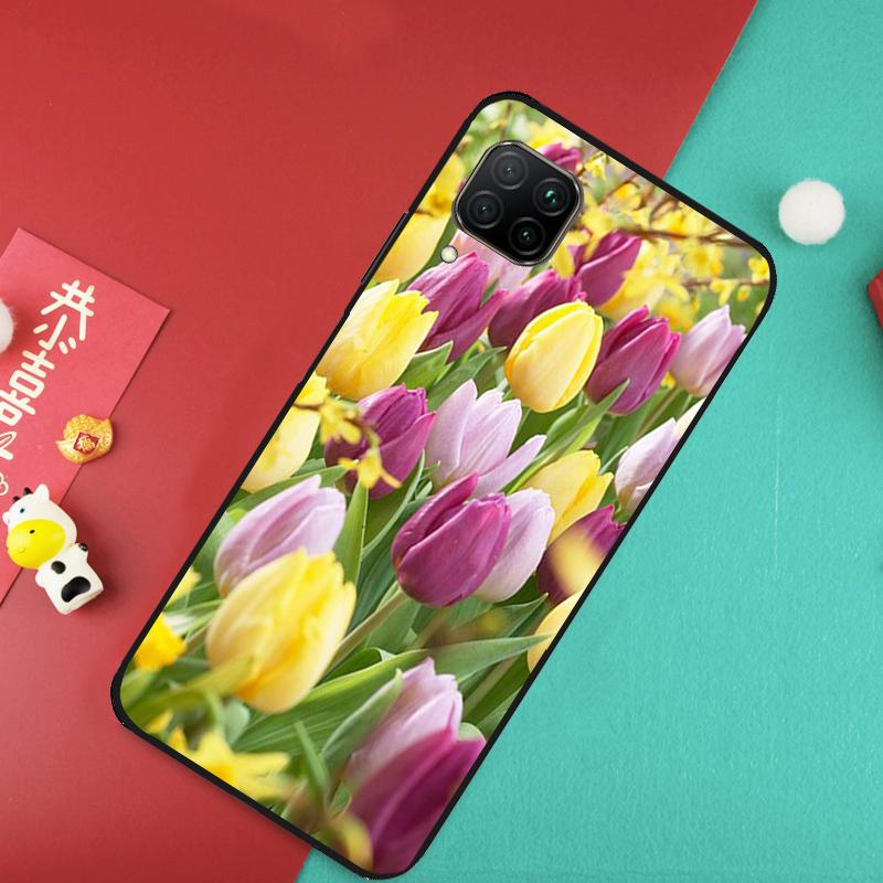 Tulip Flower Colorful Case For Huawei Nova 11 Pro 3i 7i 8i 11i Y60 Y70 Y90 Y61 Y91 9 10 SE P20 P40 P30 Lite Cover