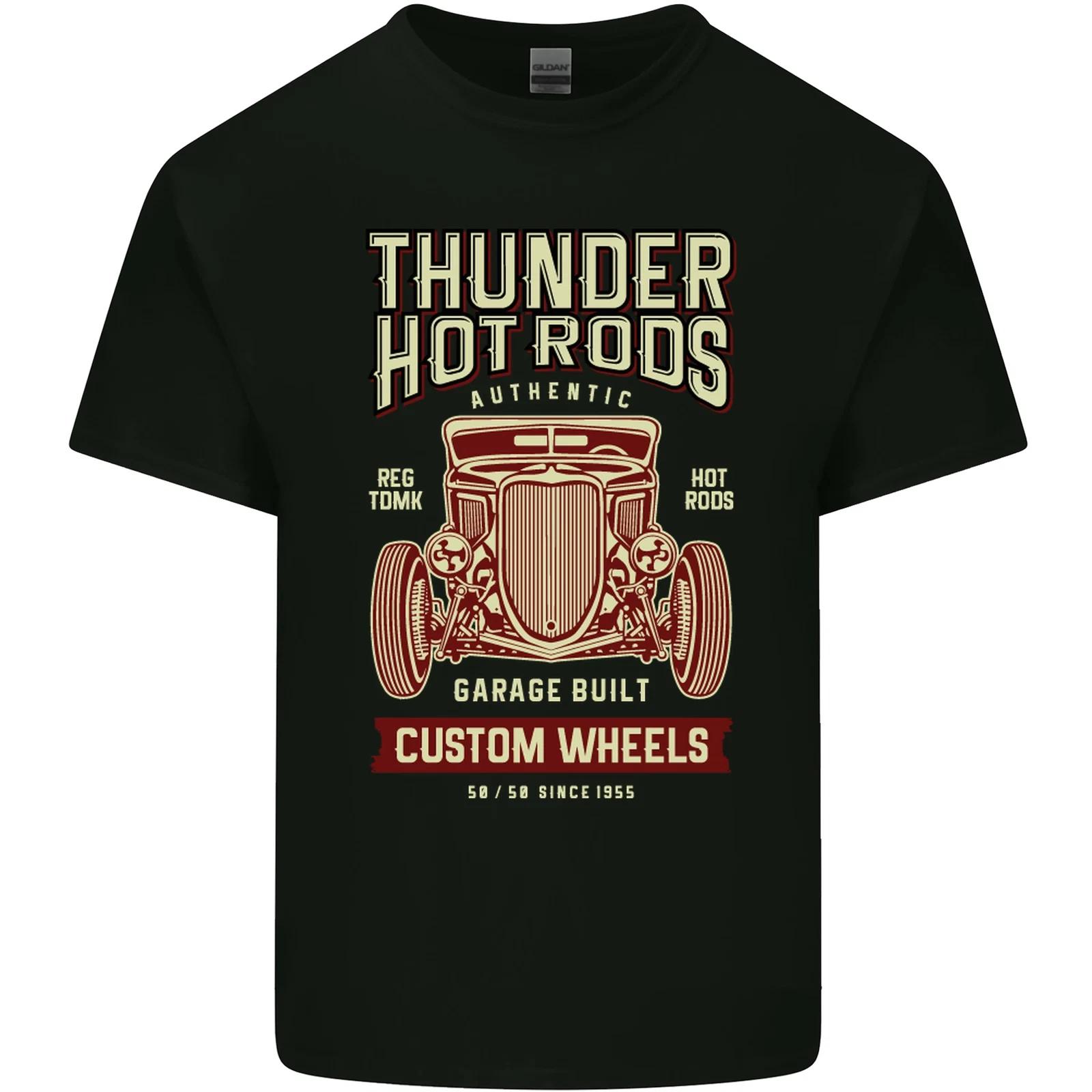 Thunder Hotrods Hot Rod Dragster Car Kids T-Shirt Childrens 3XL