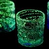 Kubagasaya Ryukyu Glass Ryukyu Glass Rocks Glass with Fluorite Okinawa Souvenir Firefly Coral Glass Water Luminous Glowing