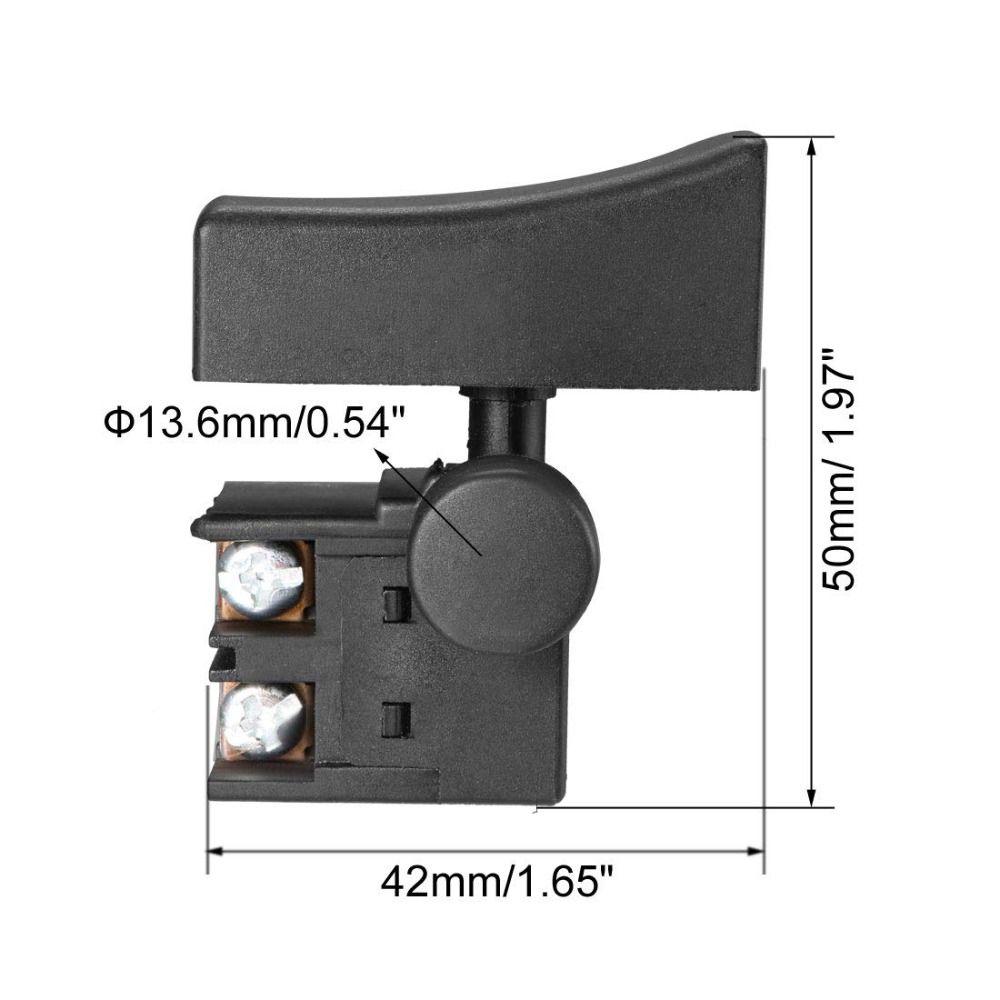 ABS Trigger Switch AC250V 6A Momentary Switch Power Tool Accessories  Electric Drill Hammer