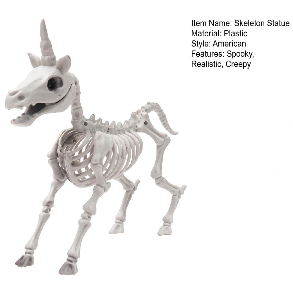 Skeleton Decoration Skeleton Statue Halloween Decor Halloween Skeleton Figurine for Lawn Home Decor Plastic Bone for Graveyard