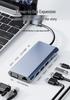 New USB-C Eleven-in-One Gigabit Docking Station with USB 3.0 and VGA Expansion for Laptops
