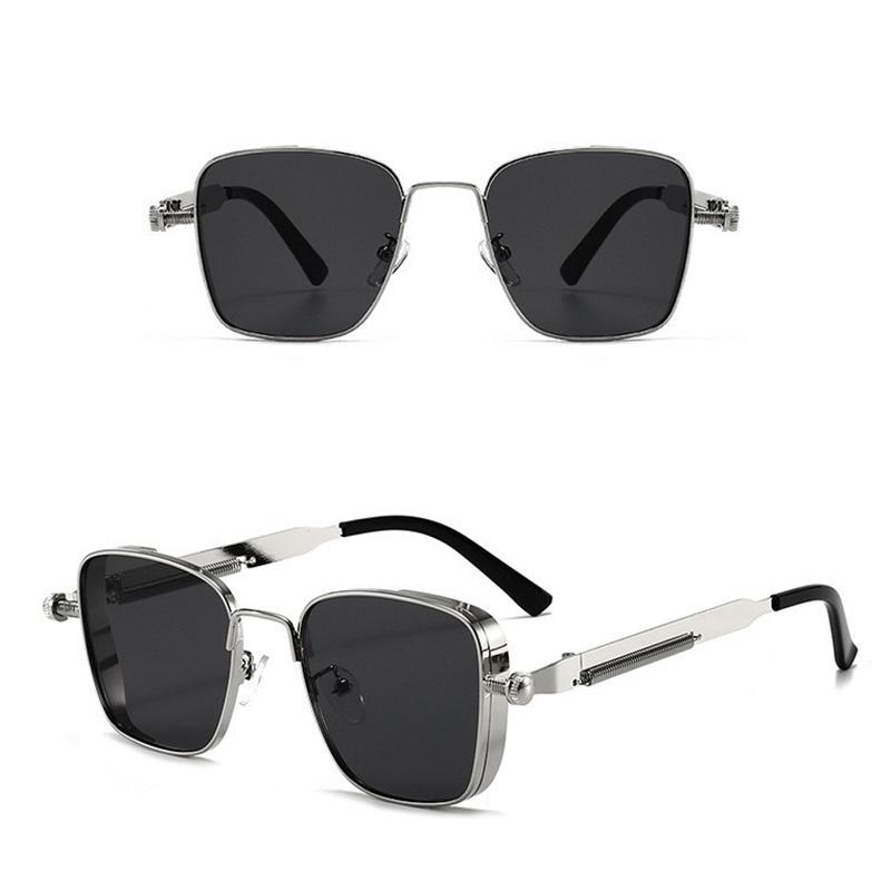 Punk Metallrahmen Sonnenbrille Frauen Männer Mode Fotos Dekoration Zubehör Sonnenbrille