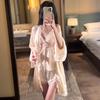 Sexy Pajamas Women's Ice Ribbon Chest Pad Thin Suspender Shorts Pajamas Three-piece Silk Pure Desire Loungewear