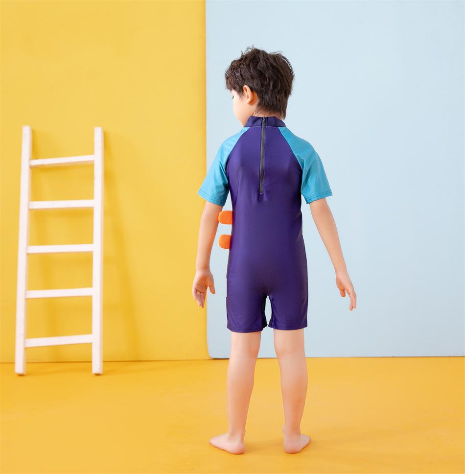 Spot Children's Cartoon Swim Trunks: One-Piece for Boys, Sizes Small To Large, Quick-Drying for Swimming and Hot Springs.