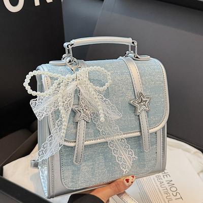 Korean Version of Niche Beautiful Backpack Women's 2025 Summer New Retro Small Backpack Personalized Shoulder Bag Messenger Bag