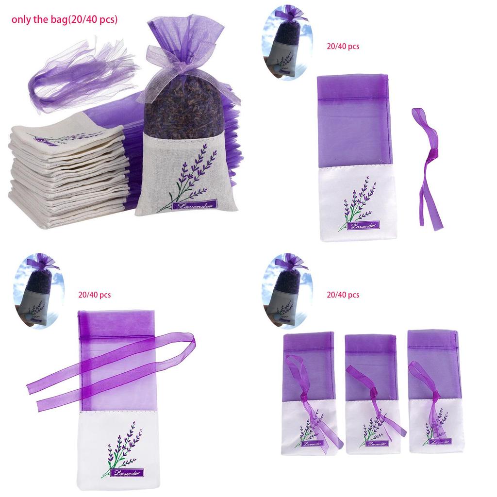 Elegant Lavender Fragrance Bag In Purple Floral Sachet Bag For Storage And Decoration