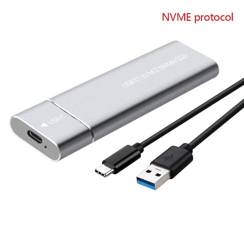 

Корпус для M.2 SSD Nvme USB3.1 Внешнее хранилище Кейс для HDD 10 Гбит/с Бокс для PCIe SSD для диска NGFF SATA SSD Жесткий диск для ПК Ноутбука