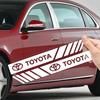 2KS Auto Zpětné Zrcátko Boční Pruh Znak 3D Samolepka Car Styling pro Toyota TRD Chr Corolla Yaris Rav4 E150 E120 Land Cruiser 200
