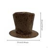 Tall Top Hat Stage Costume with Wide Brim Cylindrical Crown Headwear for Entertainers,