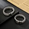 Kalen Punk Jewelry Mesh Bracelet Cuff Bracelet Men Stainless Steel Bracelets Jewelry