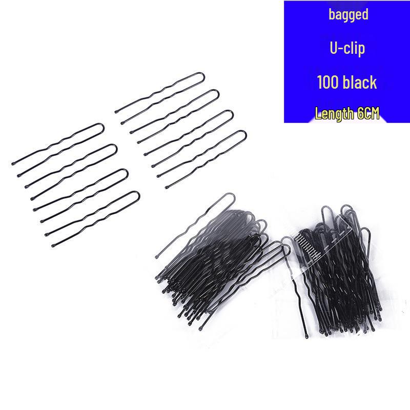 Schwarze U-förmige Haarnadeln: Kleine Baby-Haarspangen für Maskenbildner und Haaraccessoires