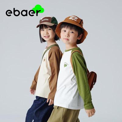EBAER Unisex Kids' Soft Cotton Raglan T-Shirt