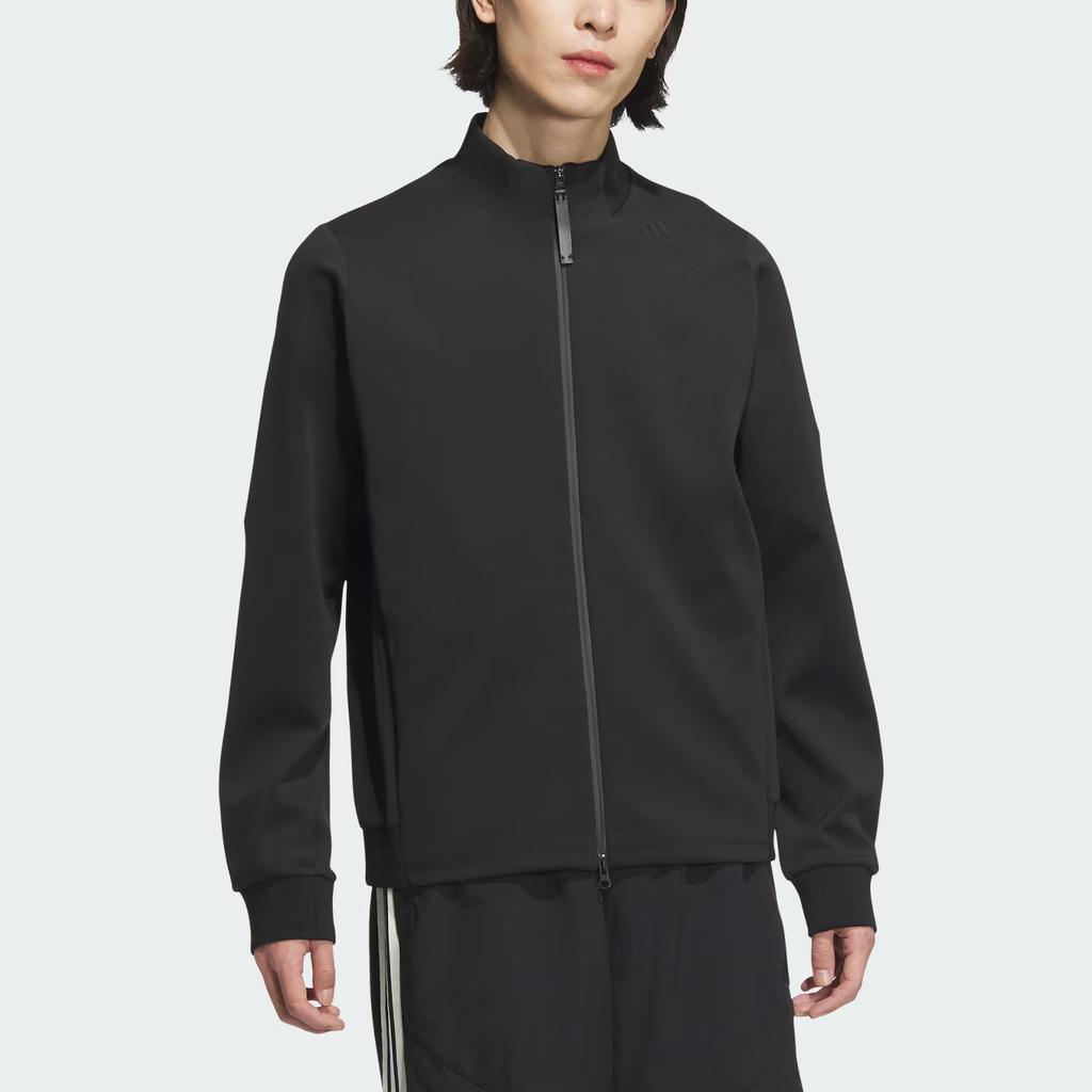 adidas Track Feng Top Wu Zong Series UV Protection Casual Sports Zipper Soft Versatile Long Sleeve Jacket Men Jacket Black KB4225