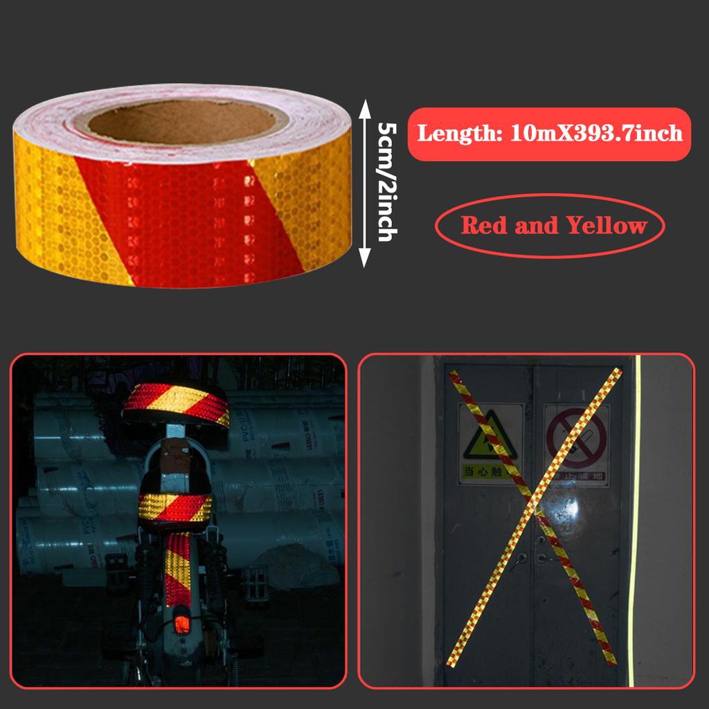 Wasserdichtes reflektierendes Twill-Klebeband, Sicherheitswarnaufkleber für den Straßenverkehr, Fahrzeugsicherheitsreflektoren